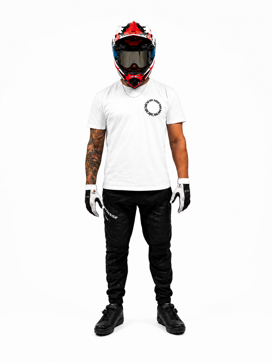 white short sleeve